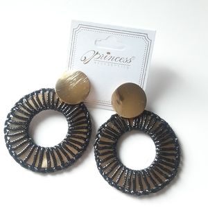 Princess Accessories Rope Circle Earrings